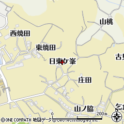 愛知県知多市岡田（日東ケ峯）周辺の地図