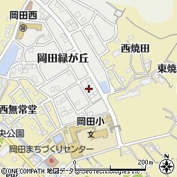 愛知県知多市岡田緑が丘8周辺の地図