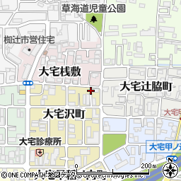 京都府京都市山科区大宅沢町70周辺の地図