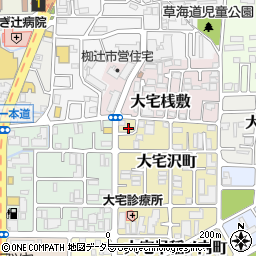 京都府京都市山科区大宅沢町57周辺の地図