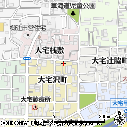 京都府京都市山科区大宅沢町68周辺の地図