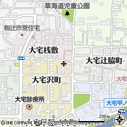 京都府京都市山科区大宅沢町69周辺の地図
