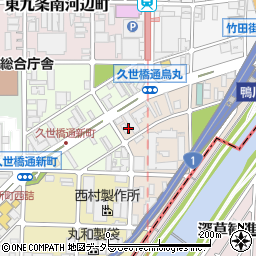 京都府京都市南区上鳥羽勧進橋町周辺の地図