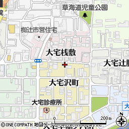 京都府京都市山科区大宅沢町8周辺の地図