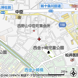 京都府京都市山科区勧修寺西栗栖野町127周辺の地図