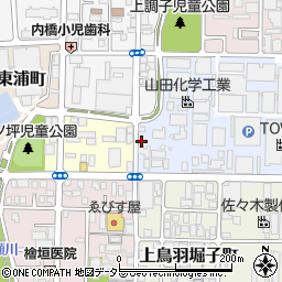 京都府京都市南区上鳥羽上調子町21周辺の地図