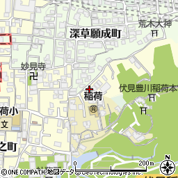 京都府京都市伏見区深草開土町99-9周辺の地図