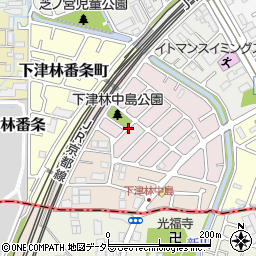 京都府京都市西京区下津林中島町周辺の地図