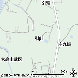 愛知県東浦町（知多郡）緒川（引蛙）周辺の地図