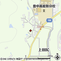 口山内公民館周辺の地図