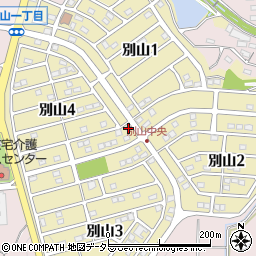 三重県四日市市別山周辺の地図