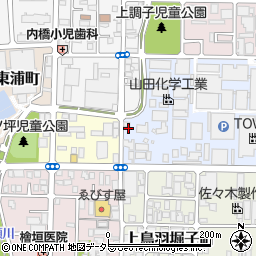京都府京都市南区上鳥羽上調子町22周辺の地図
