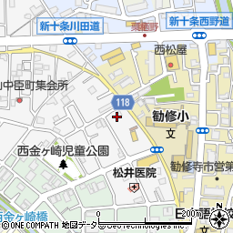 京都府京都市山科区勧修寺西栗栖野町192周辺の地図