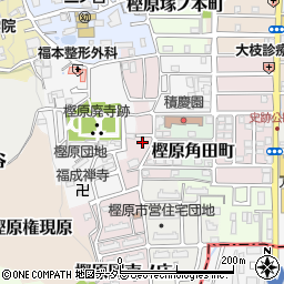 京都府京都市西京区樫原前田町8周辺の地図