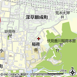 京都府京都市伏見区深草開土町99周辺の地図