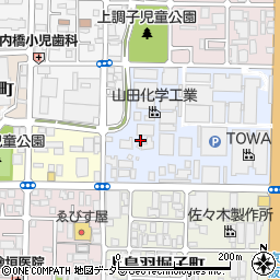 〒601-8105 京都府京都市南区上鳥羽上調子町の地図