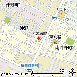 東刈谷　八木医院周辺の地図