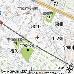 愛知県岡崎市宇頭町正万周辺の地図