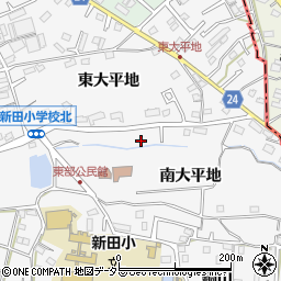 愛知県知多市八幡南大平地57周辺の地図