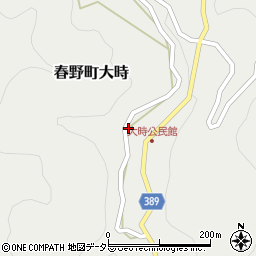 静岡県浜松市天竜区春野町大時111周辺の地図