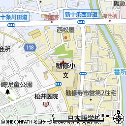 京都市立勧修小学校周辺の地図