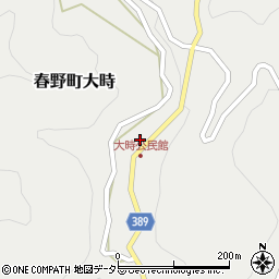 静岡県浜松市天竜区春野町大時106周辺の地図