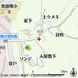 愛知県岡崎市板田町沢渡り周辺の地図
