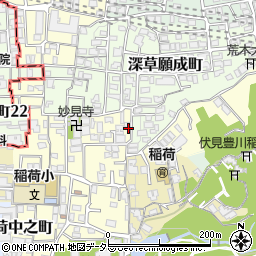 京都府京都市伏見区深草開土町78-5周辺の地図