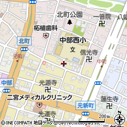 中屋株式会社周辺の地図