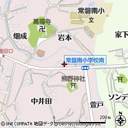 愛知県岡崎市田口町堂前周辺の地図