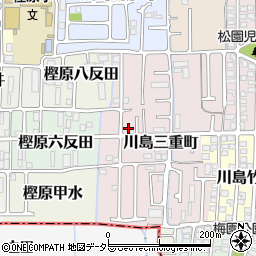 京都府京都市西京区川島三重町周辺の地図