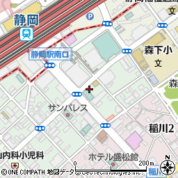 株式会社西原衛生工業所　静岡営業所周辺の地図