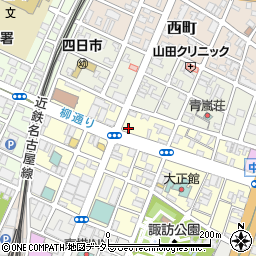 はんこ屋さん２１四日市店周辺の地図