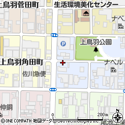 京都府京都市南区上鳥羽仏現寺町周辺の地図