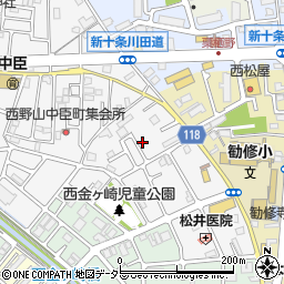 京都府京都市山科区勧修寺西栗栖野町169周辺の地図