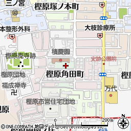 京都府京都市西京区樫原角田町周辺の地図