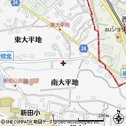 愛知県知多市八幡南大平地107周辺の地図