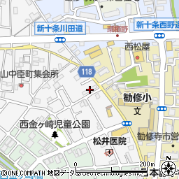 京都府京都市山科区勧修寺西栗栖野町186周辺の地図