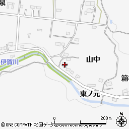 愛知県岡崎市箱柳町山中32周辺の地図