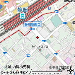 楽蔵 RAKUZO 静岡南口駅前店周辺の地図