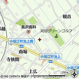 愛知県刈谷市小垣江町池上周辺の地図