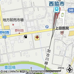 ココカラファイン西脇店周辺の地図