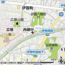 愛知県岡崎市伊賀町西郷中6周辺の地図