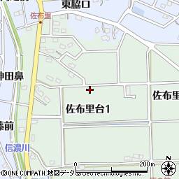〒478-0018 愛知県知多市佐布里台の地図