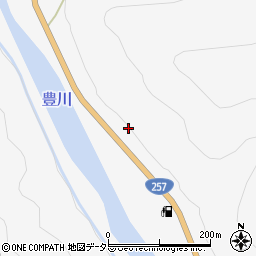 愛知県新城市玖老勢小屋上周辺の地図