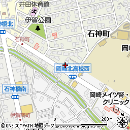 愛知県岡崎市石神町5周辺の地図