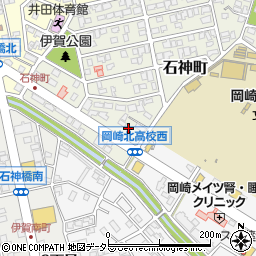 愛知県岡崎市石神町5-20周辺の地図