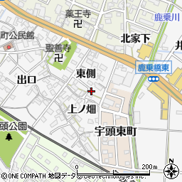 愛知県岡崎市宇頭町東側22周辺の地図