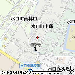 滋賀県甲賀市水口町中邸3周辺の地図