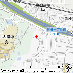 滋賀県大津市国分1丁目40周辺の地図